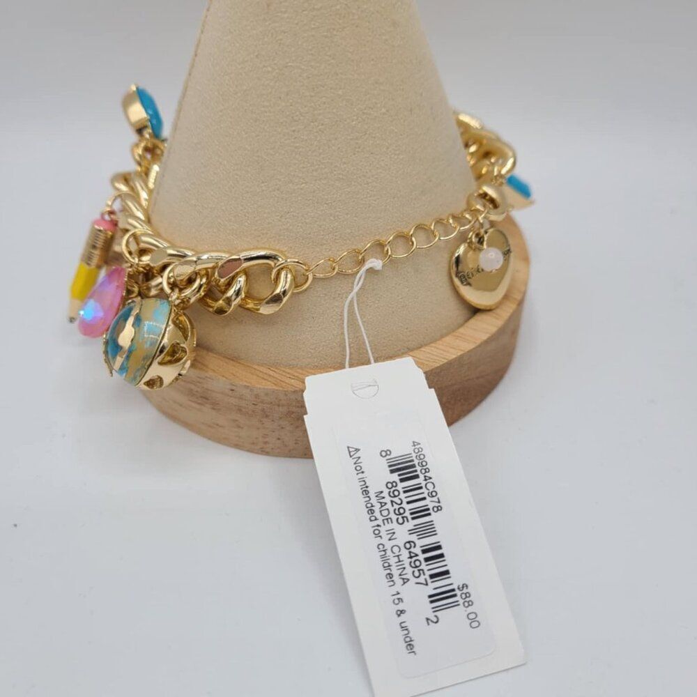 Betsey Johnson Back To School Charm Bracelet NWT!  NEW! - Picture 4 of 8